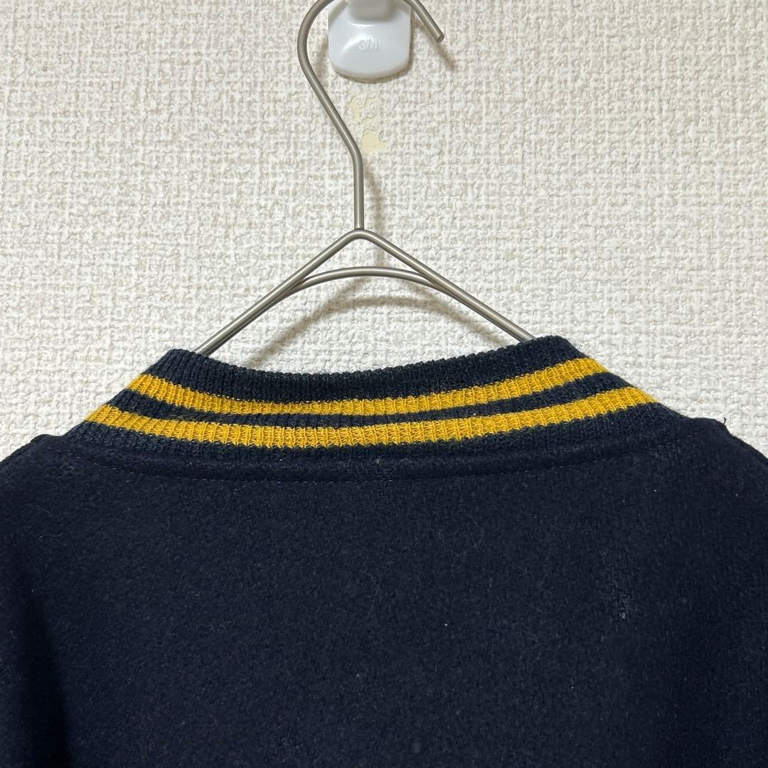 50's USA アメリカンレギオン ボタンフライスタジャン ネイビー Lサイズ