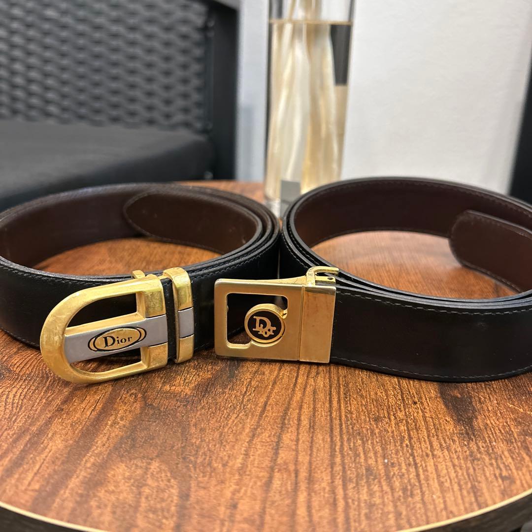 Dior レザーベルト - メルカリ