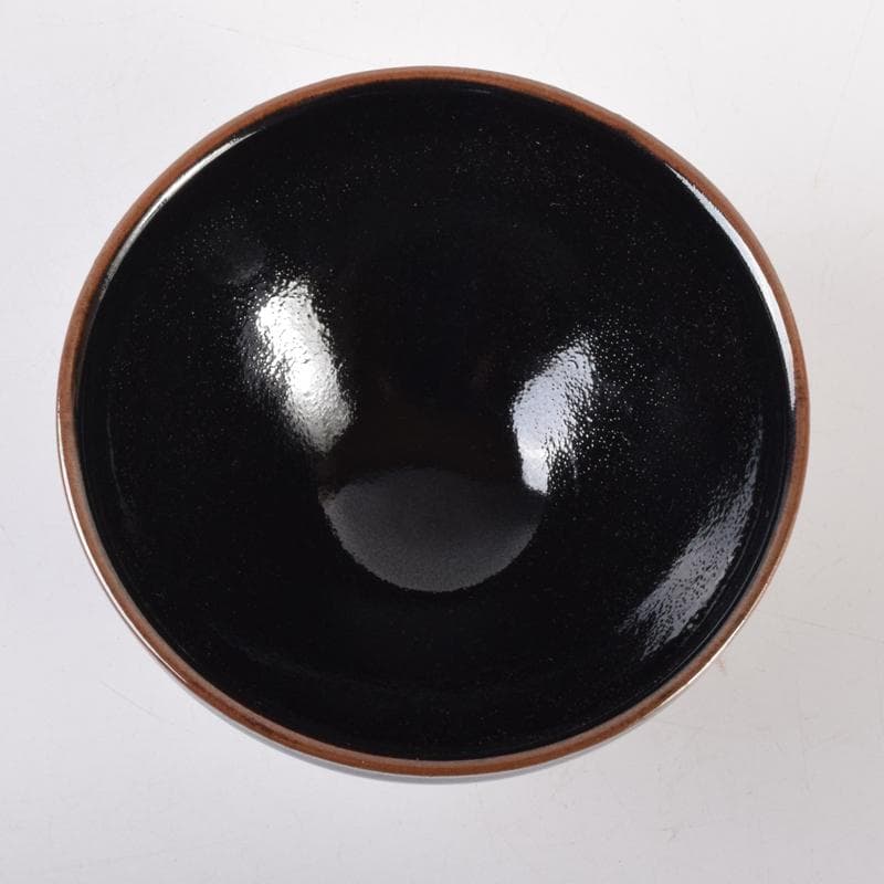 茶道具 瀬戸焼 古狭間窯 加藤菁山作 天目茶碗 共箱 C 7161