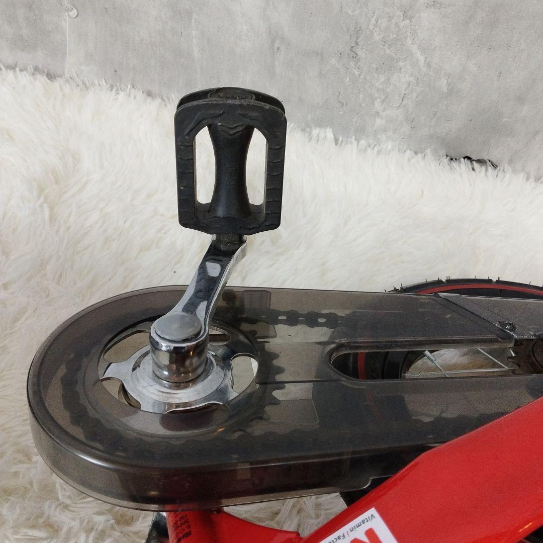 未使用級】 へんしんバイク 12インチ 赤 スタンド＆工具セット付