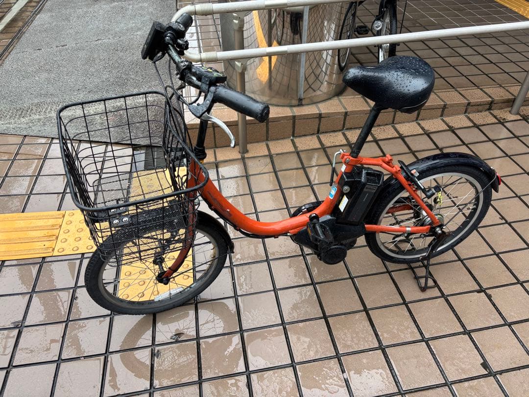 ブリヂストン電動アシスト自転車 オレンジ シティタイプ