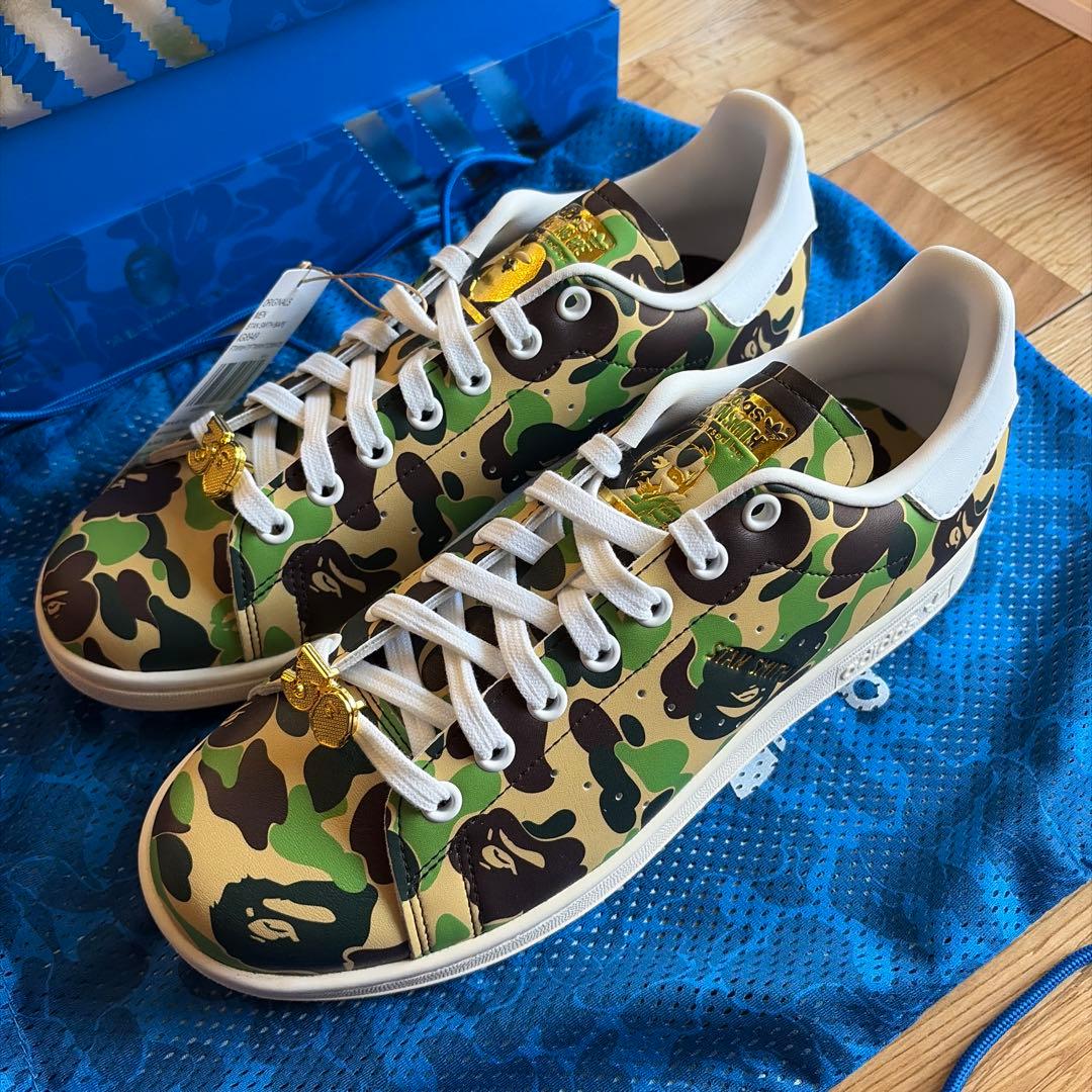 【新品未使用】Adidas Stan Smith BAPE GOLF 26.5㌢ adidas（アディダス） coco 未使用品 アディダスゴルフadidas GOLF×A