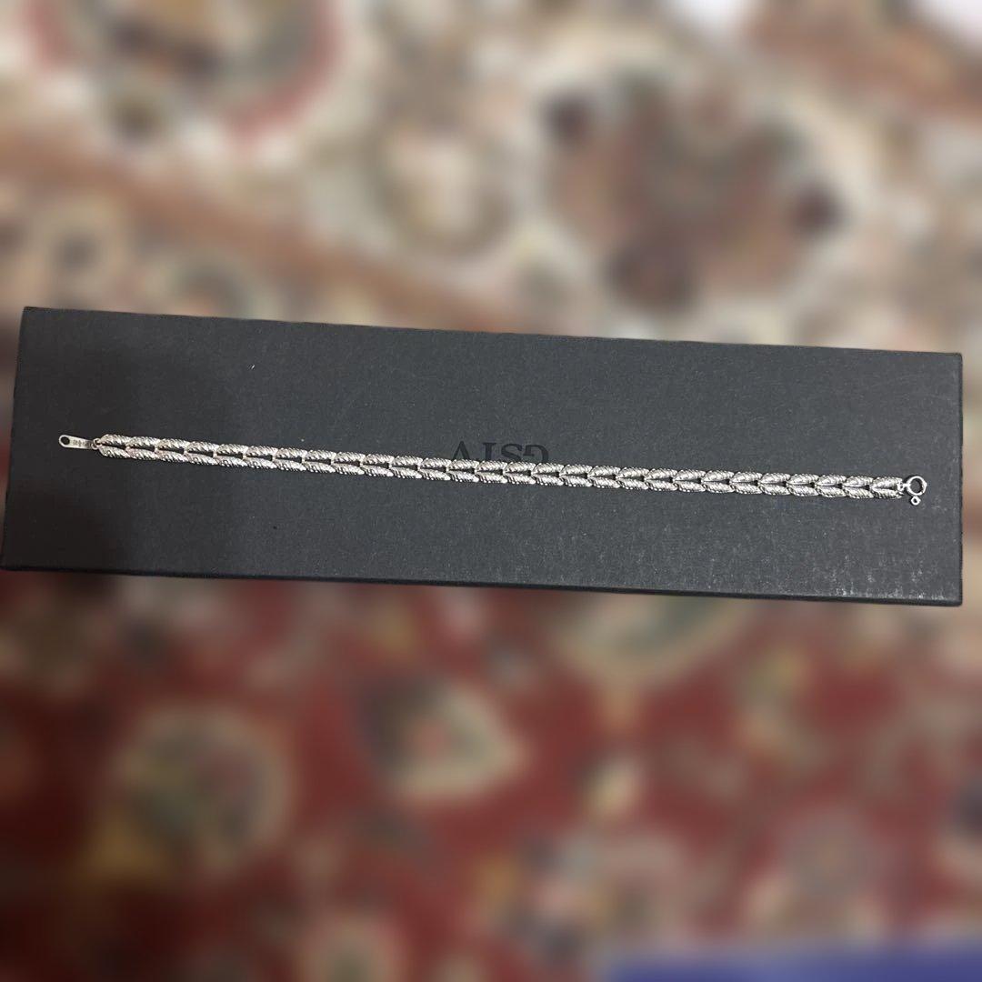 貴重！プラチナ999ブレスレット 純プラチナ 喜平ブレスレット Pt999 2面カット 約10g 18cm 造幣局検定