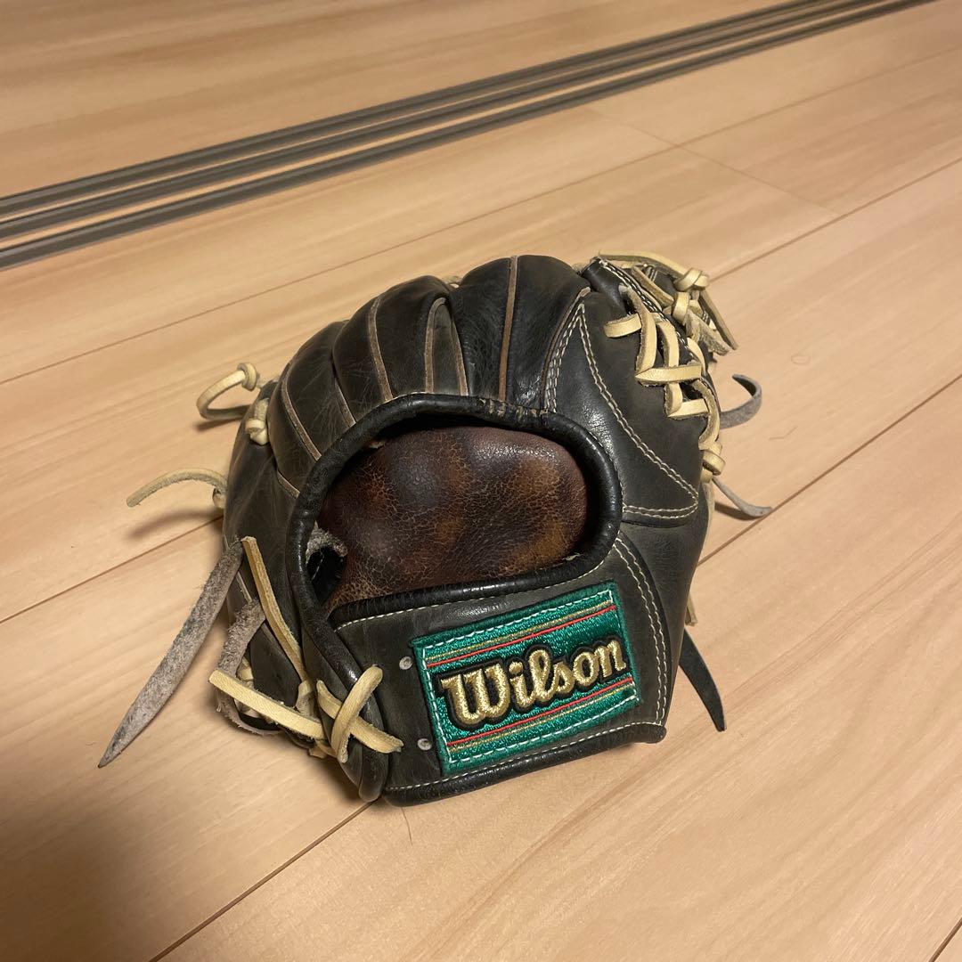 N*a様 Wilson 硬式グローブ 黒 硬式用 Wilson Staff DUAL 内野手用 DS型 - ブラックSS by Wilson