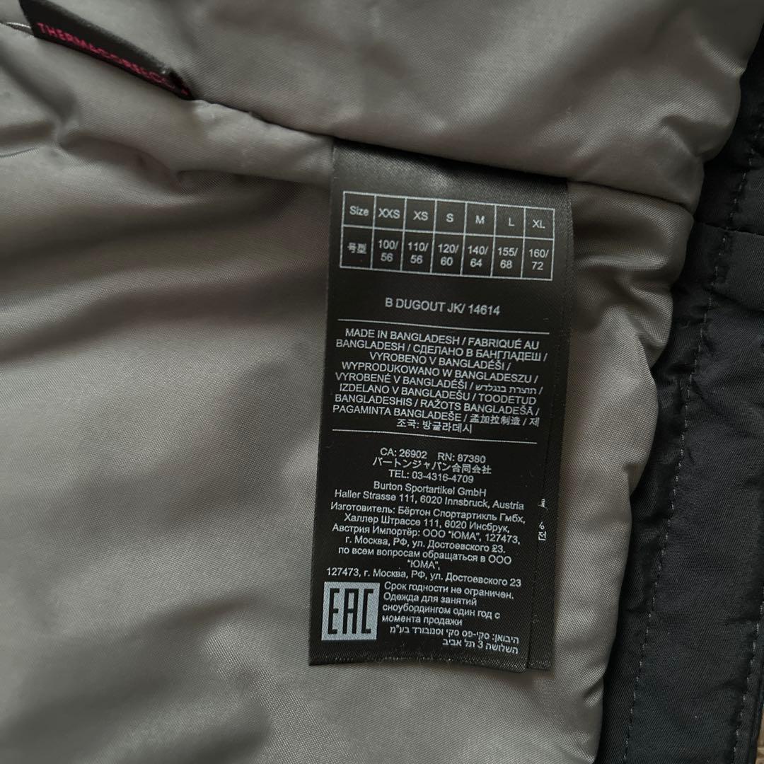 BURTON スノーボードウェア ブラック s 120 130