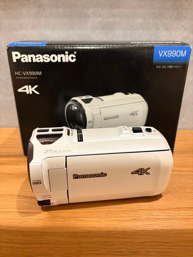 panasonic vx990Ｍ　4Kビデオカメラ 付属品全てあり レビュー】4Kなのにコンパクトなビデオカメラ：HC-VX990 Panasonic