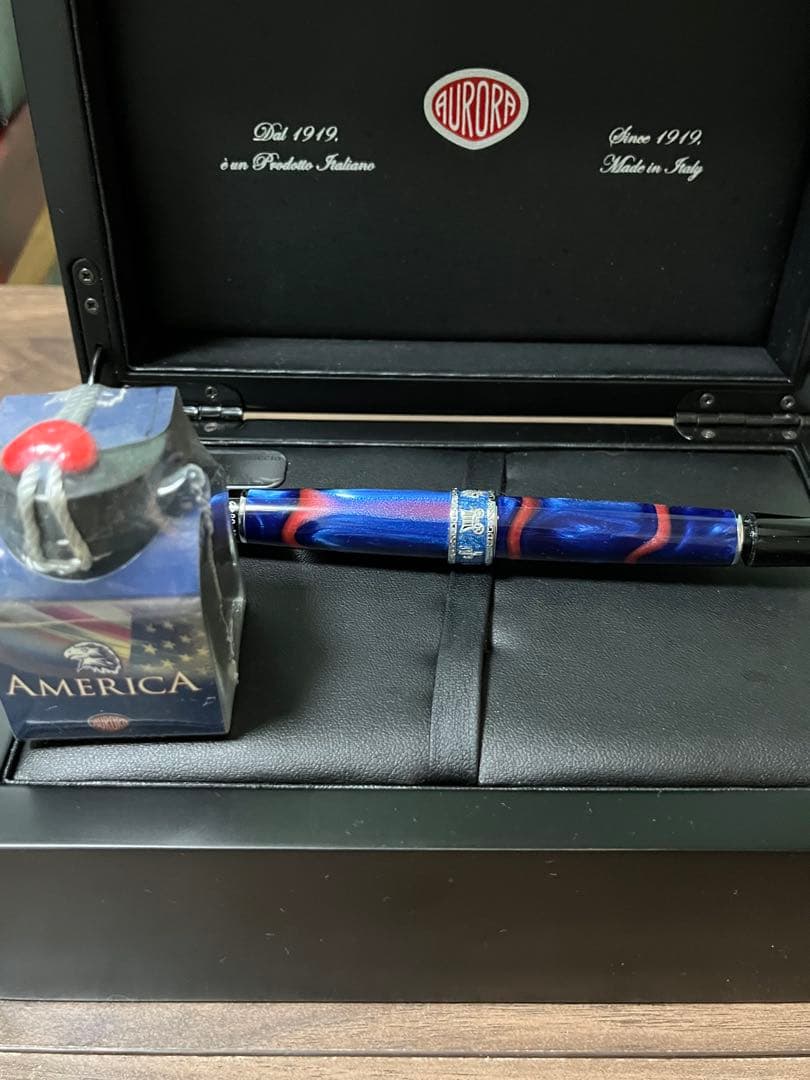 Kinesis様専用】アウロラ 限定 万年筆 大陸シリーズ アメリカ EF
