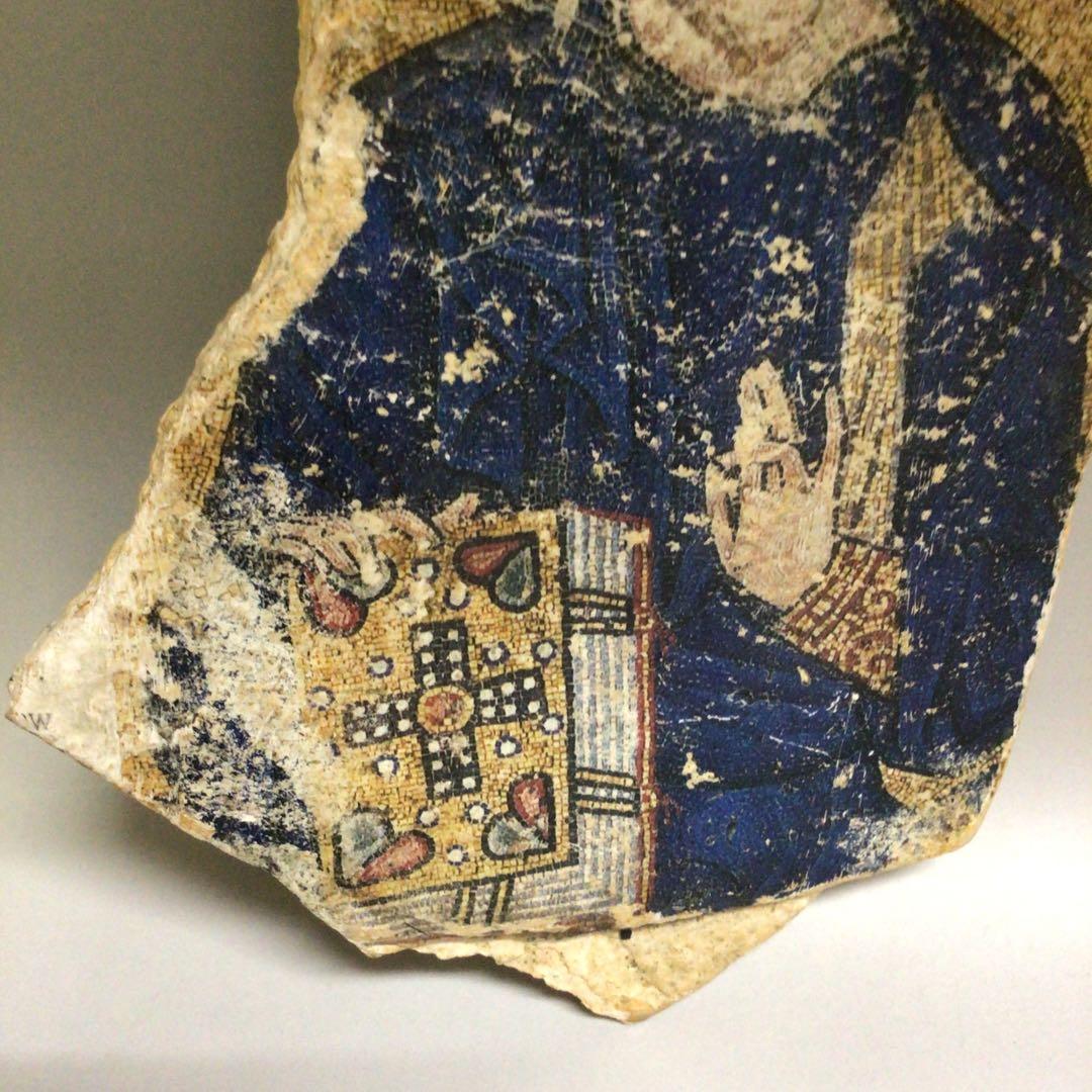 ロシア正教 古代のキリスト肖像画の石片 イコン 石画 ロシア正教会 ロシア