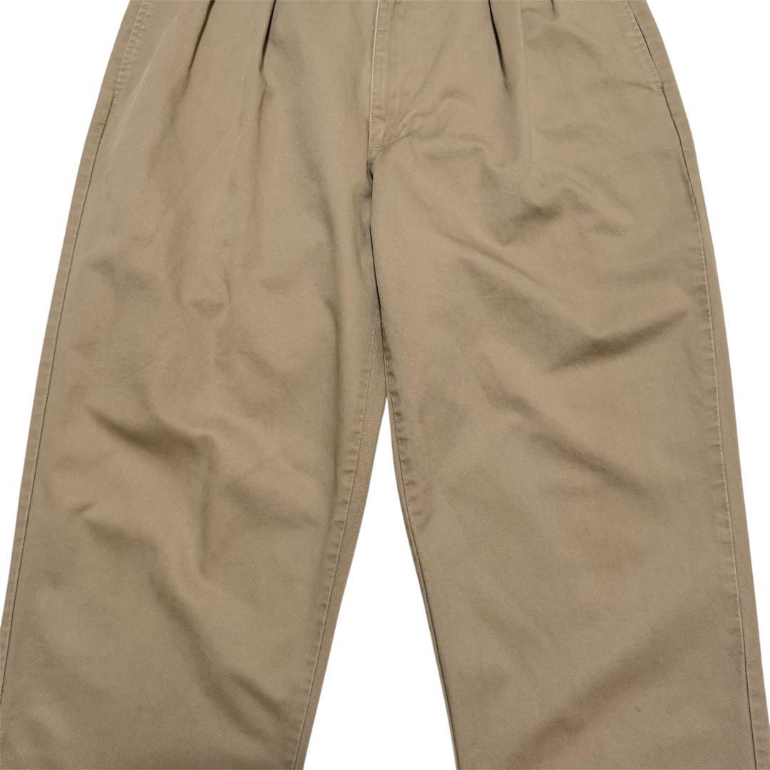 90s USA製 ラルフローレン 2タック ポロチノ W34/30 チノパン - メルカリ