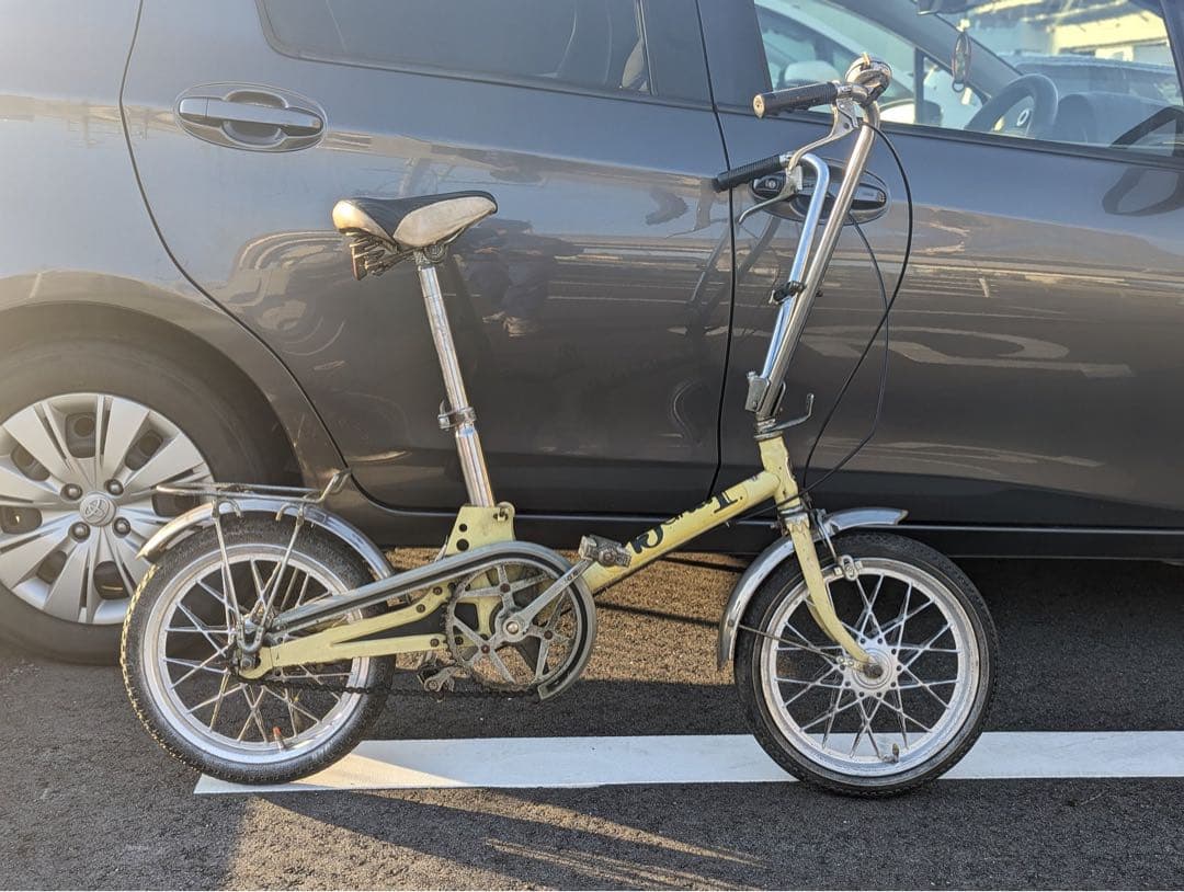 引き取り限定 ミヤタ ジグザグ 折りたたみ自転車 訳あり MIYATA ミヤタ ZIGZAG ヴィンテージ レトロ 昭和 折り畳み 自転車