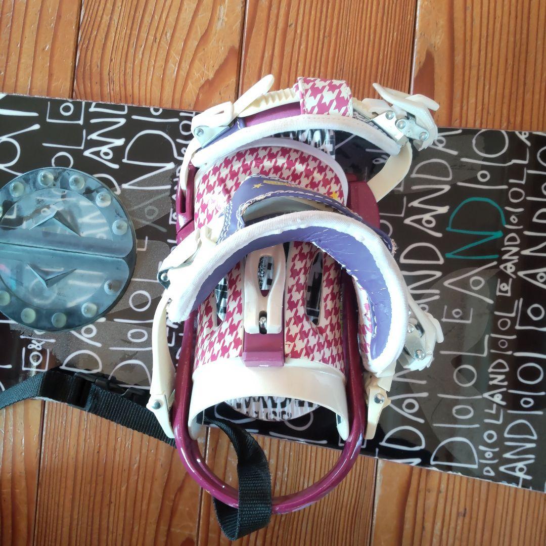 PANDORA スノーボード カラフルストライプ143cm+ビンディング