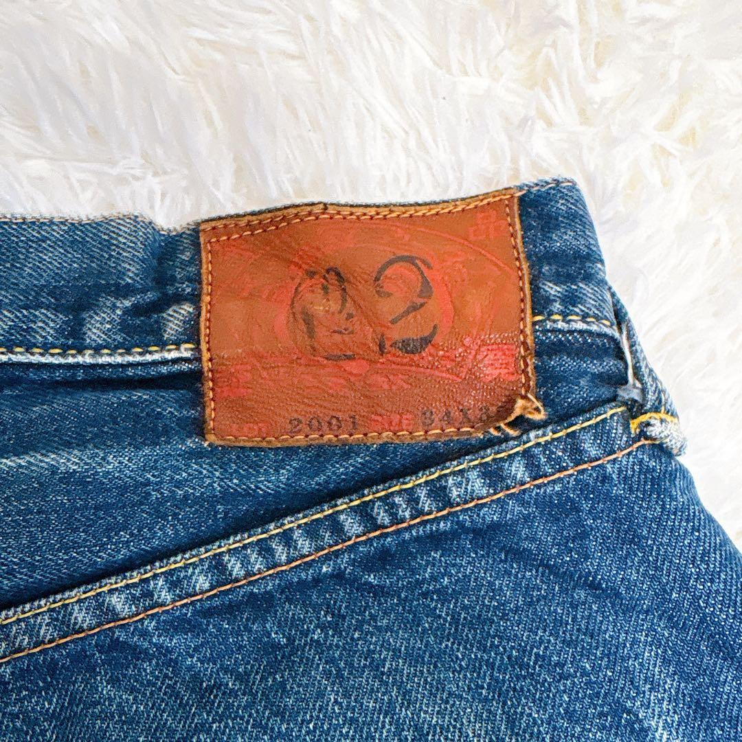 エビスジーンズ lot.2001 赤耳 W34 白カモメ ボタンフライ