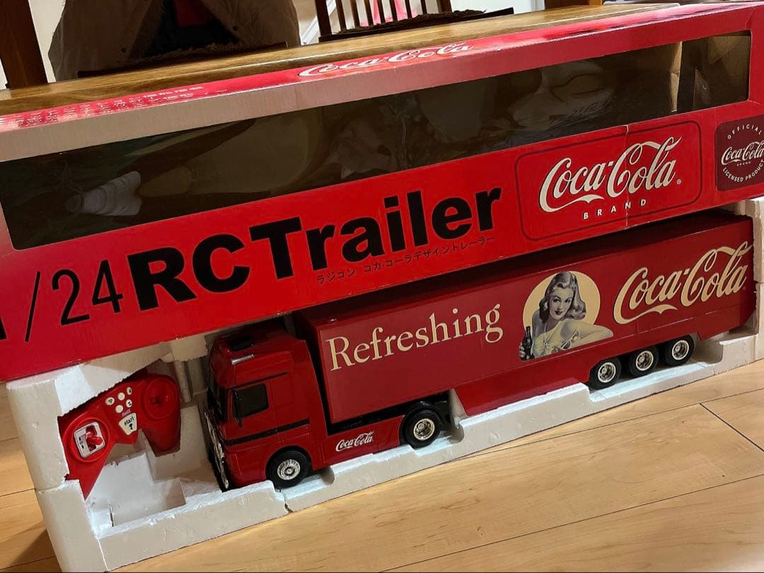 希少！ 特大 コカコーラ トレーラー ラジコン 全長70cm 120周年記念品