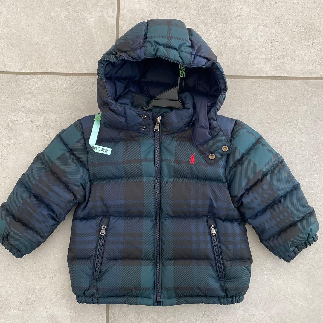 美品✨ポロ　ラルフローレン　キッズ　ダウンコート　チェック ポロ ラルフローレン ダウンジャケット チェック柄 キッズ SIZE 6 (110