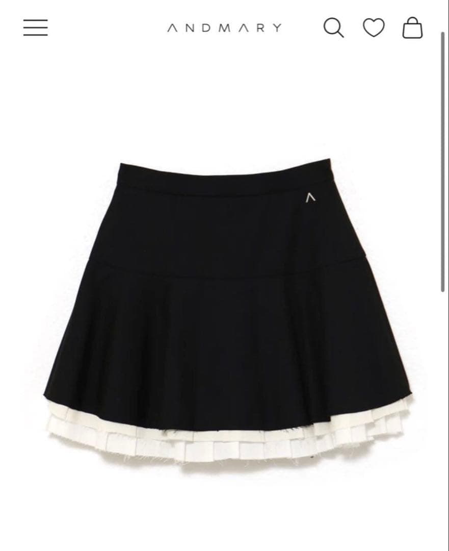 andmary chu chu flare mini skirt Mサイズ ANDMARY】Murphy flare mini skirt