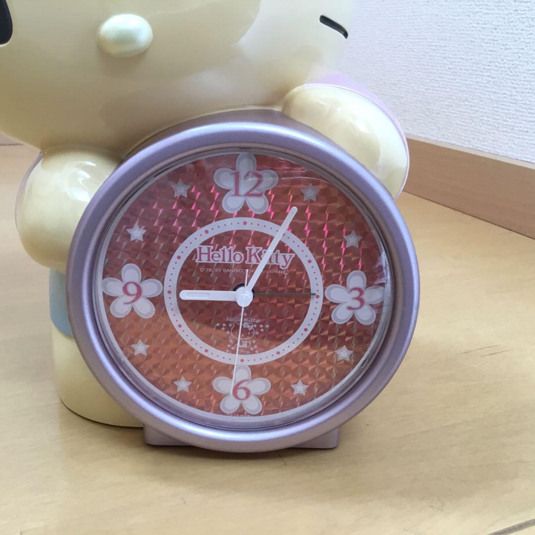 ハローキティ☆25周年記念デザイン目覚まし時計☆訳あり＊レトロ