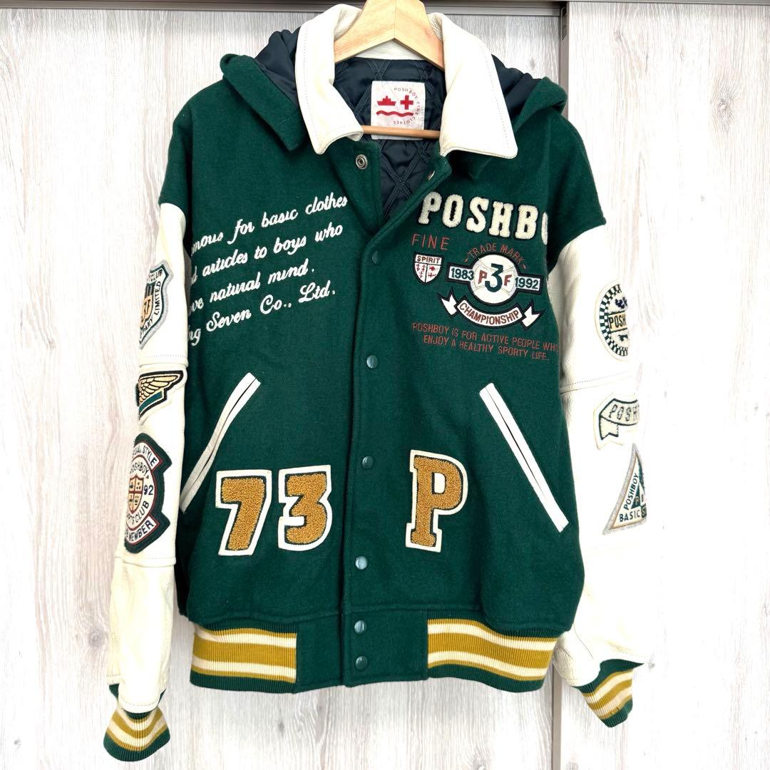 POSH BOY ポッシュボーイ ヴィンテージ 袖レザー スタジャン 商品詳細