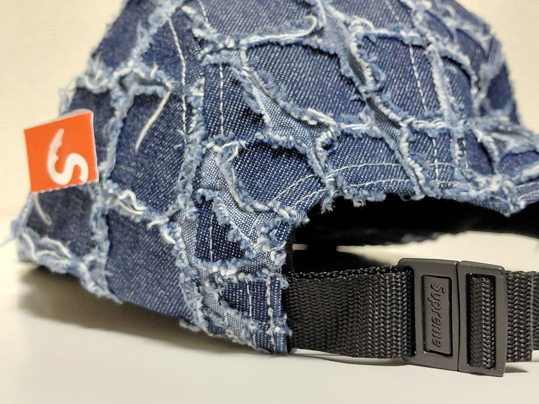 極美品　Supreme　Croc　Denim　Camp　Cap　\"Indigo\"