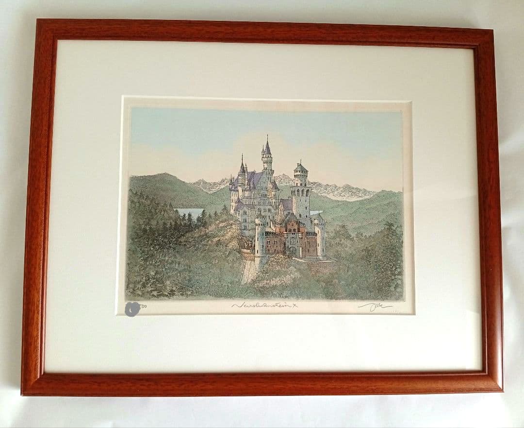 織田義郎 「ノイシュバンシュタイン城 10」 銅版画 手彩色 エッチング 絵画 絵画 織田義郎 手彩色エッチング ノイシュバンシュタイン城 - メルカリ