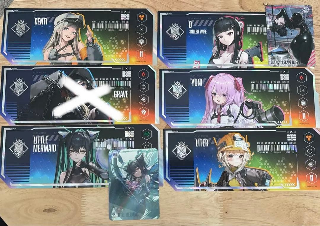 韓国限定 勝利の女神NIKKE 高級募集チケット ARカードおまけ付き