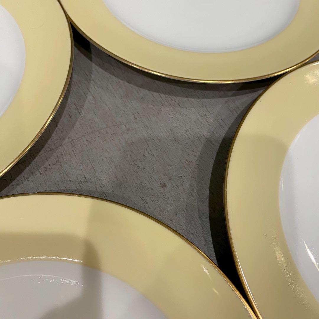 大倉陶園 イエロー デザート皿 19.5cm 食器 セット インテリア