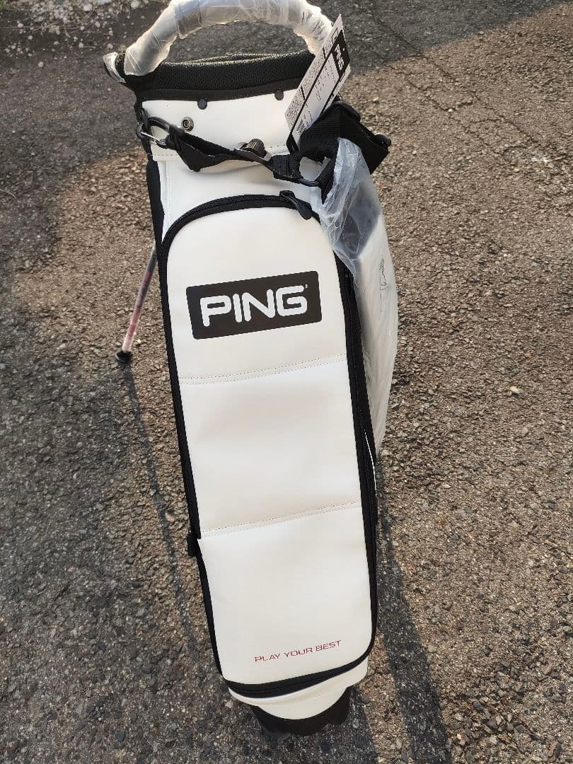 新品希少！PING スタンドキャディバッグ ホワイト/ブラック 定価55000