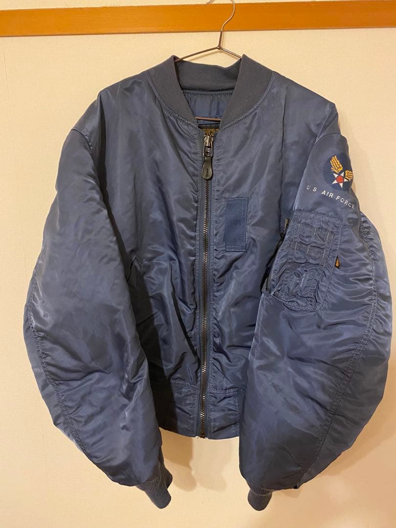 【Yshop】U.S. AIR FORCE MA-1 フライトジャケット USサイズ」ALPHA INDUSTRIES(アルファインダストリーズ) ユニ