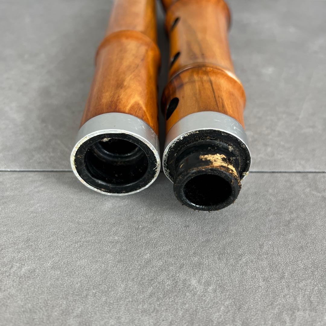 蝴蝶宝 尺八 琴古流 唄口バチ型 1尺5寸 木製 節