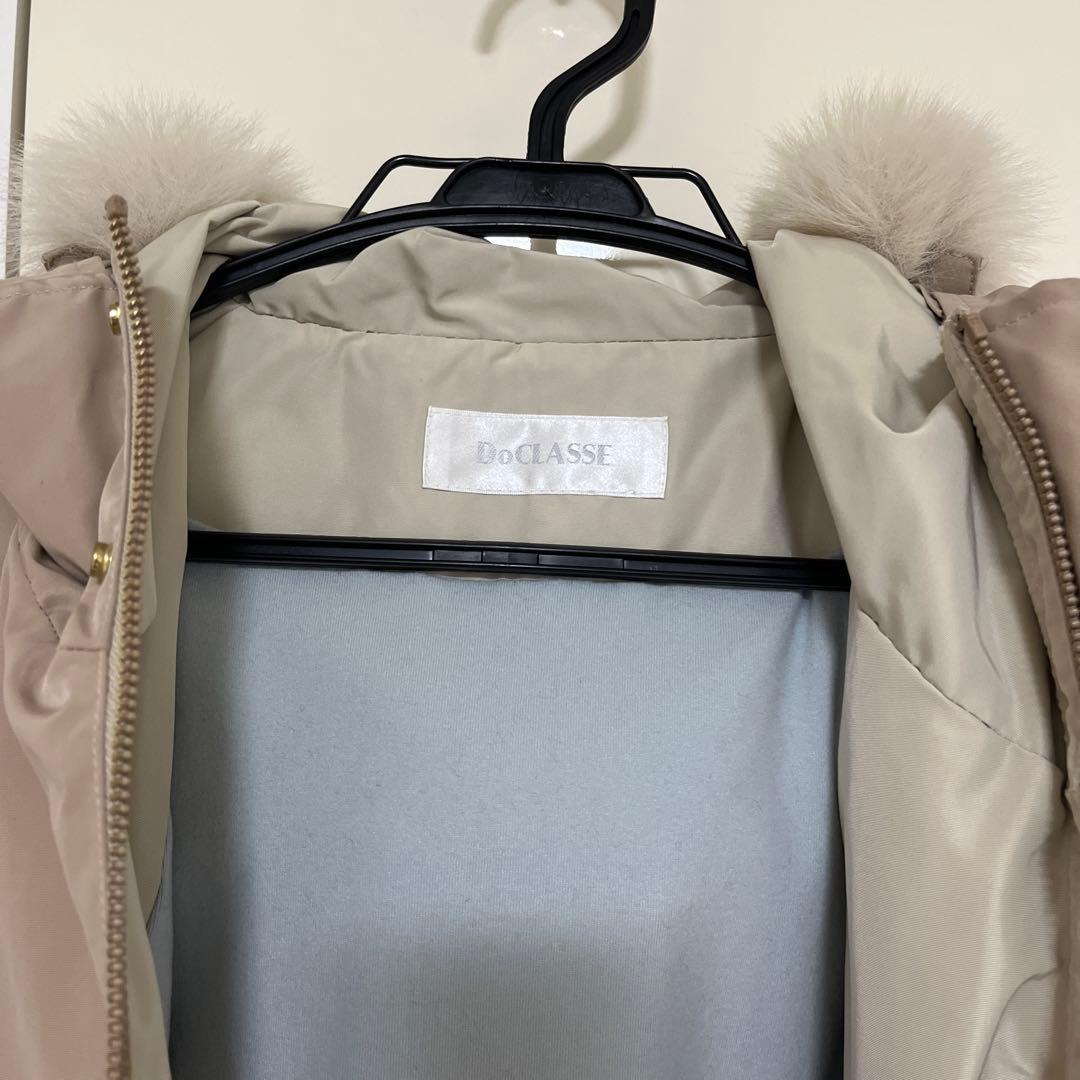 ドゥクラッセ 光沢グログラン・ファー使いモッズコート L - メルカリ