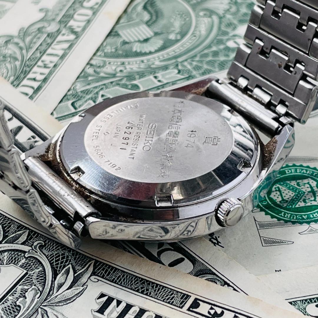 腕時計メンズ動作良好セイコーSEIKOロードマチック5606-7192