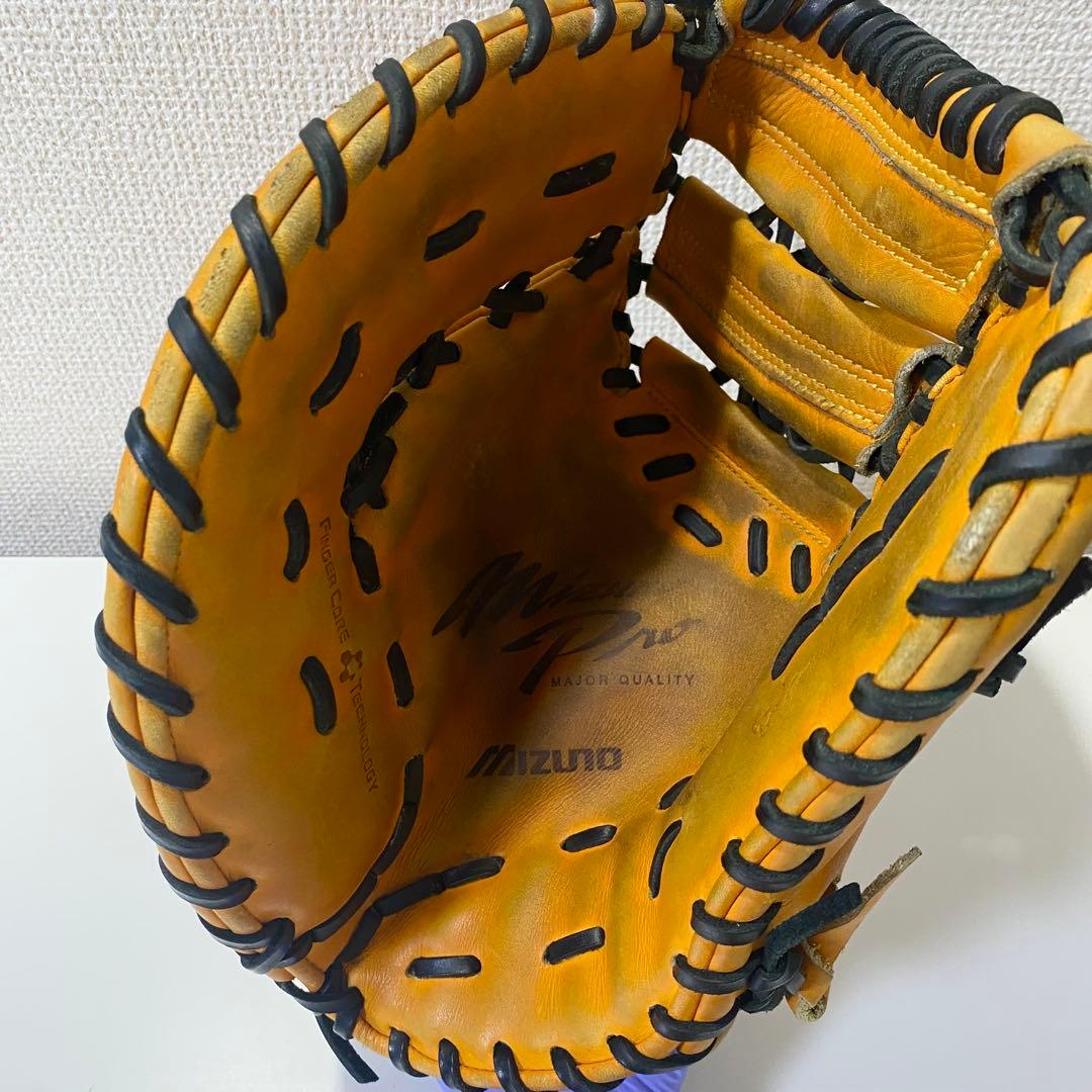 ミズノプロ 一般軟式 左投げ ファーストミット 1AJFR16000 フィンガー