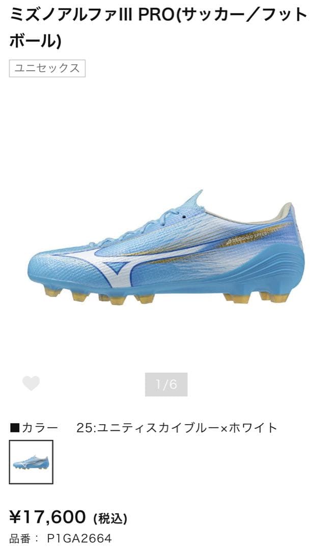 【早い者勝ち】MIZUNO ミズノアルファ III PRO《26.0cm》