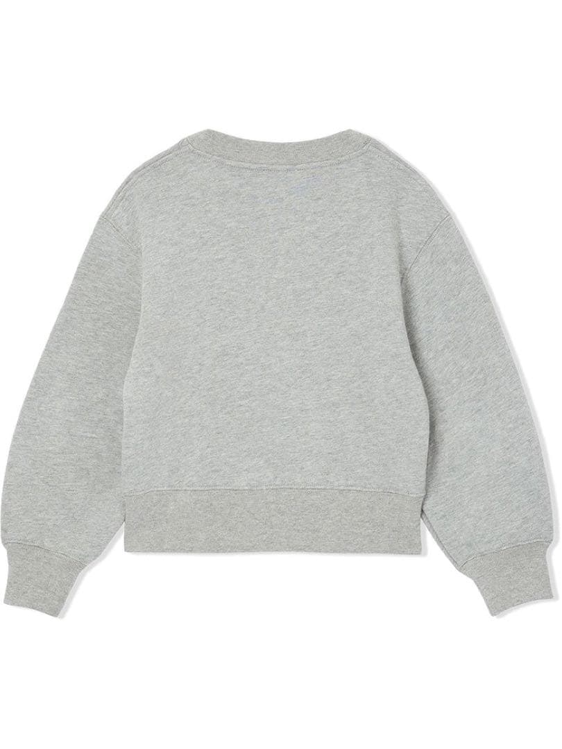 ラスト1【新品】Burberry キッズ ロゴ トレーナー くま グレー 4Y