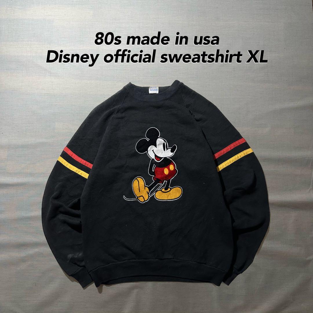 USA製‼︎【Disney ディズニー】ミッキーマウススウェット80s XL