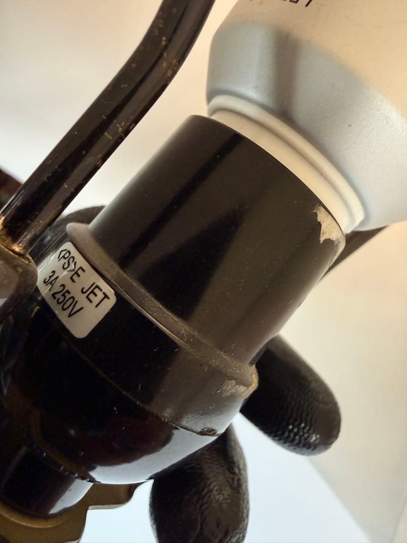 イタリア製 クラシック フロアスタンドランプ 鋳物調×ガラス装飾 151.5cm