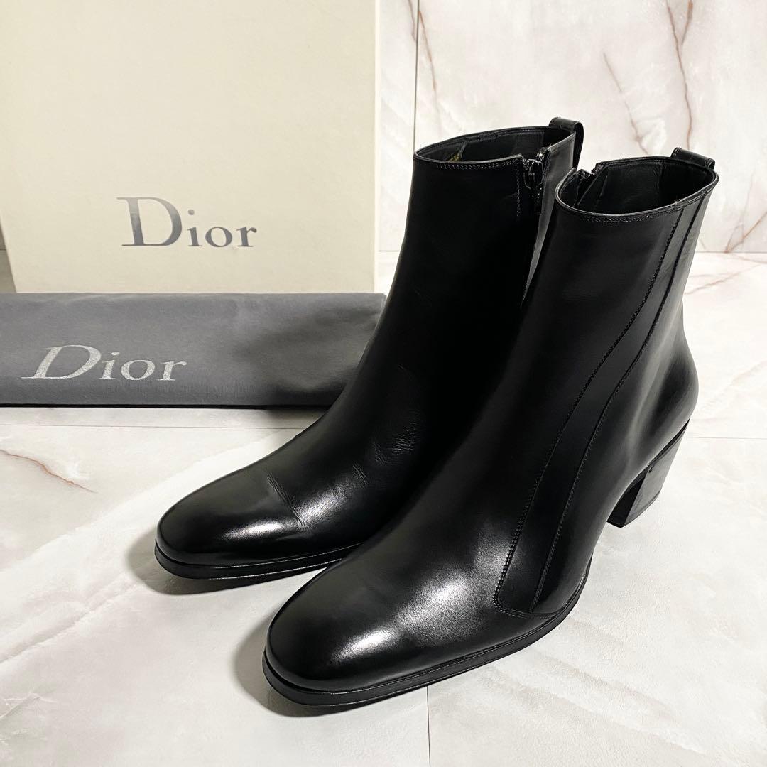 A15158 極美品 ディオールオム 05AWグラムロック期 ヒールブーツ43