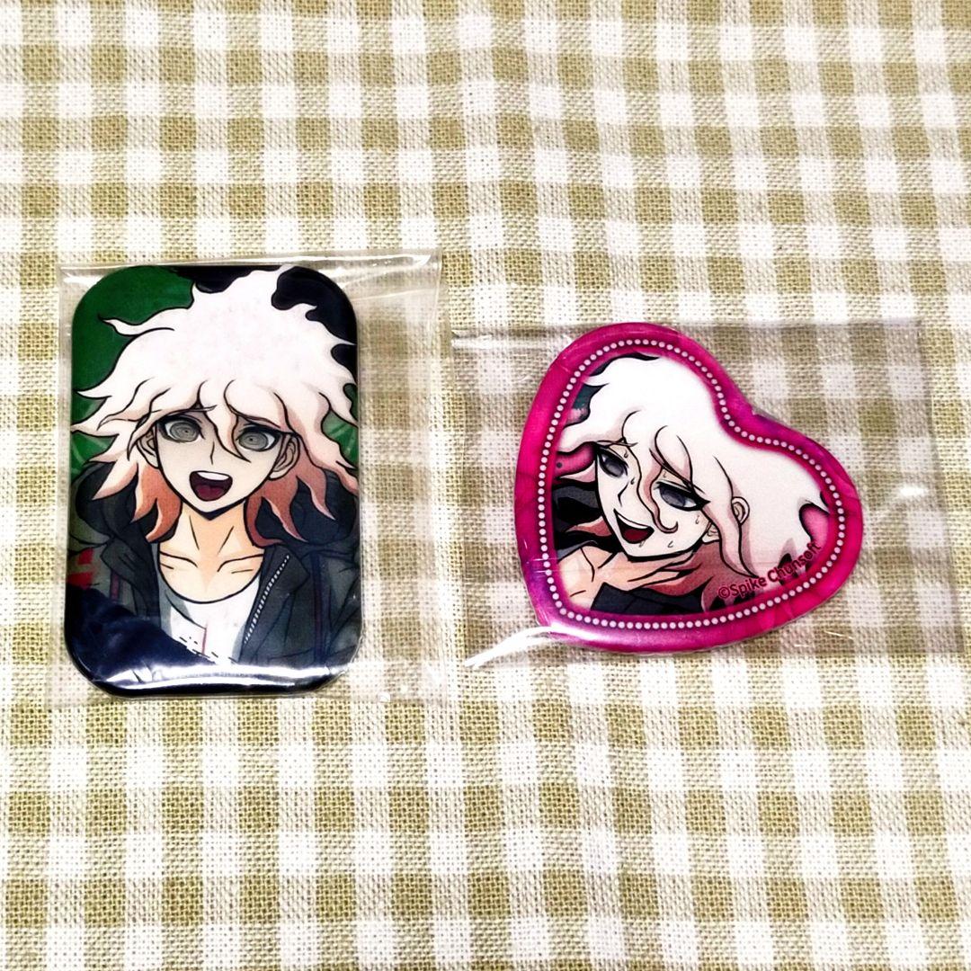 ダンガンロンパ 照れ顔 ハート 缶バッジ namco ナンジャ コラボ 狛枝