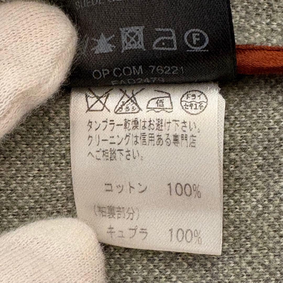 ロロピアーナ テーラードジャケット オリーブグレー 襟裏レザー