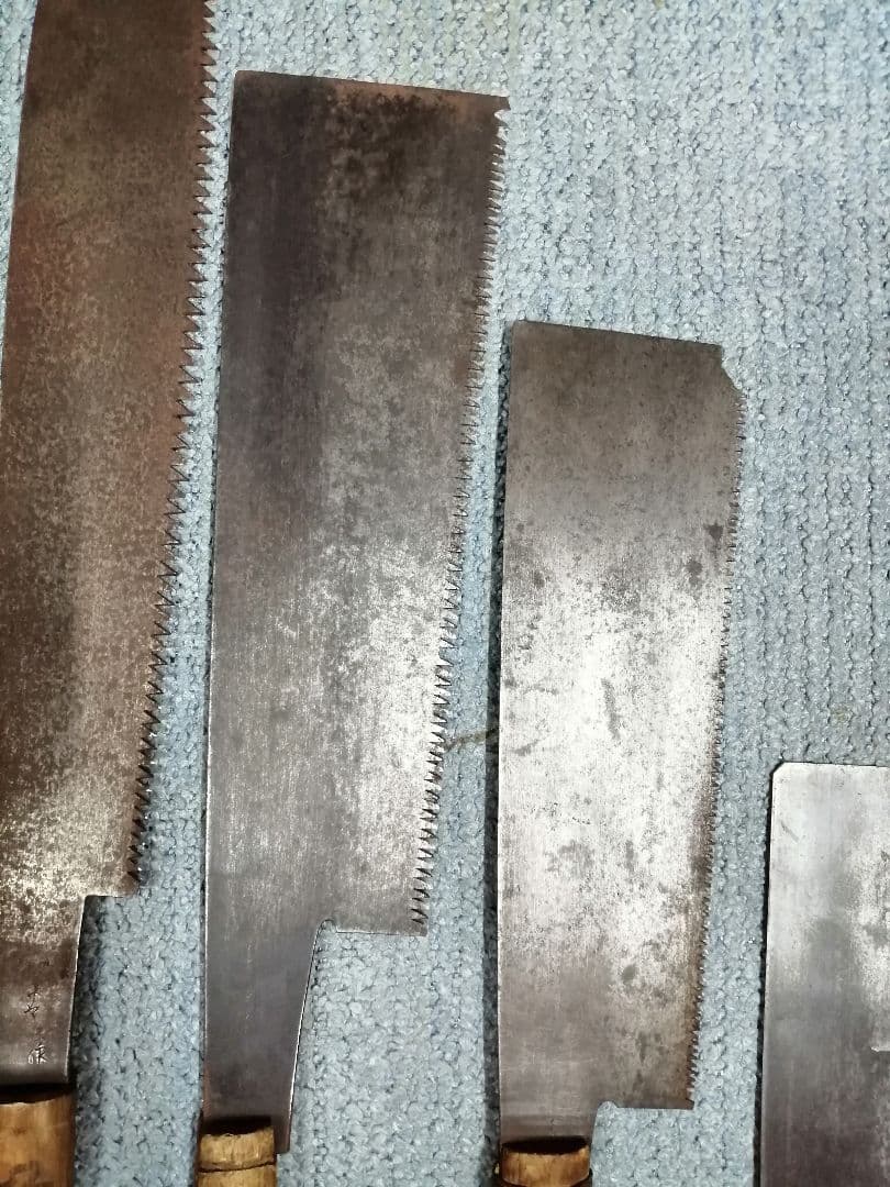 ノコギリ5本セット 本革製釘腰袋付き