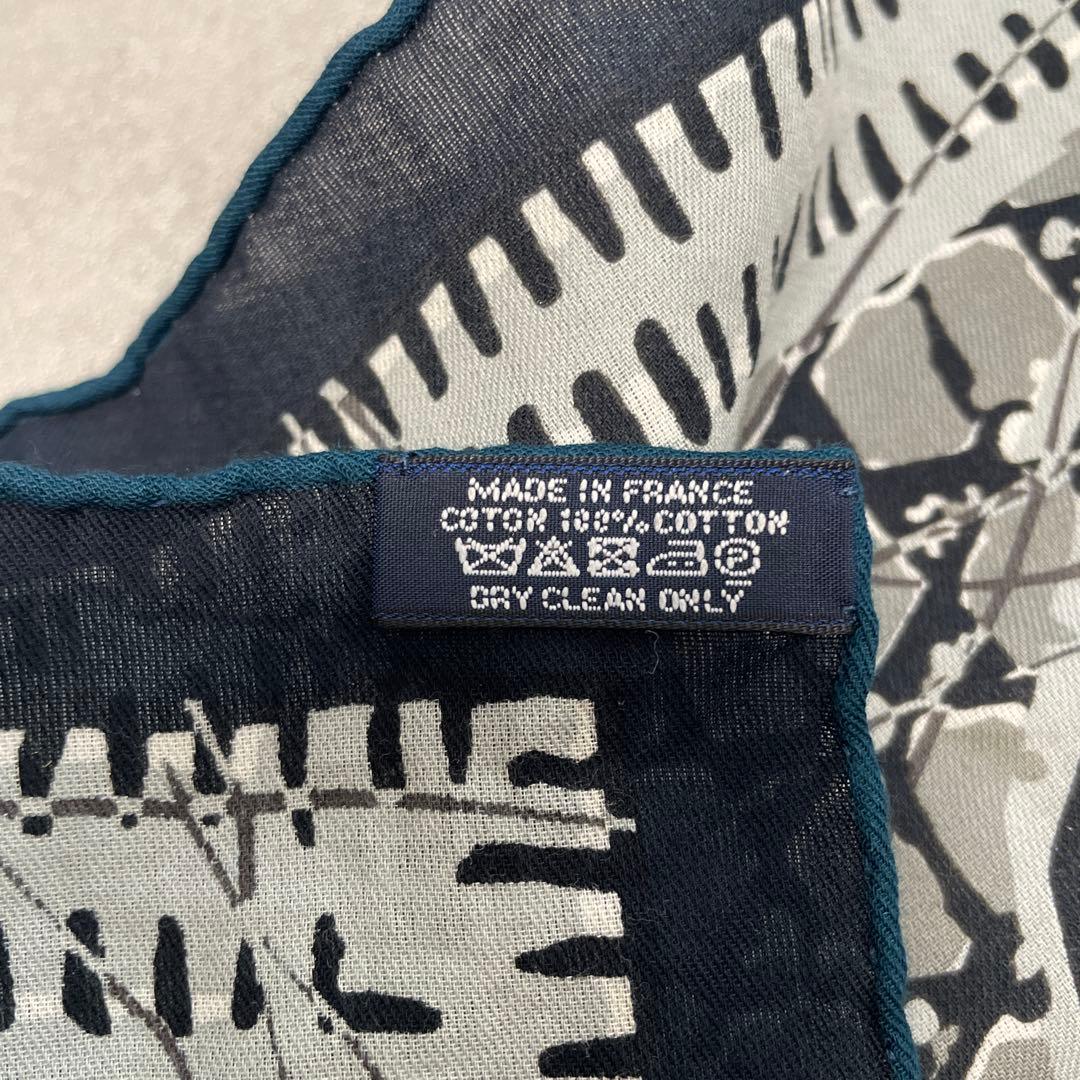 HERMES エルメス コットン Le Boubou スカーフ ハンカチ
