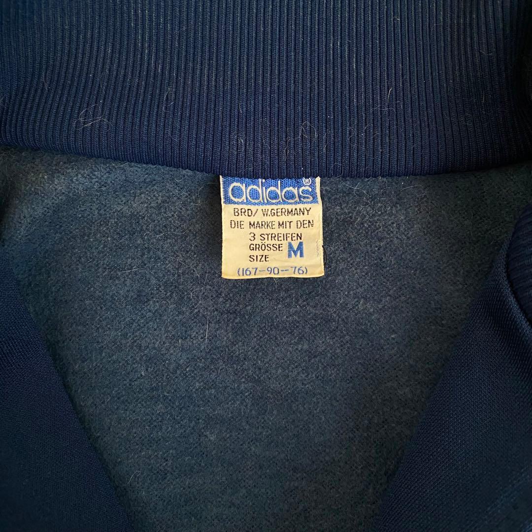 80's adidas 西ドイツ デサント社製 ハーフジップ - メルカリ