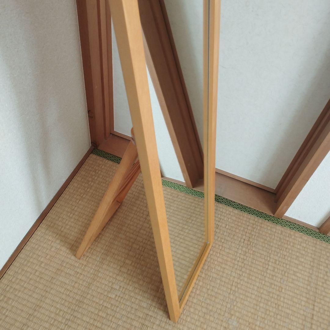 無印良品 木製スタンドミラー 姿見鏡 全国送料込 - メルカリ