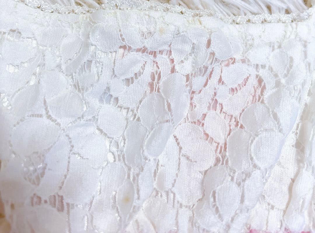 激レア リズリサ タグ付 三段フリル チェック 平成レトロ 姫ギャル 花