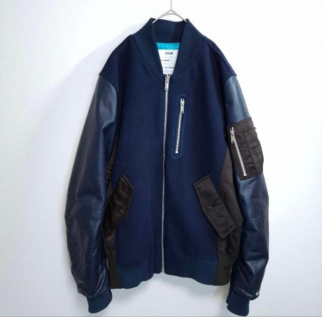 NIKE NSW スタジャン デストロイヤージャケット ネイビー XL NIKE NSW スタジャン デストロイヤージャケット ネイビー XL - メルカリ