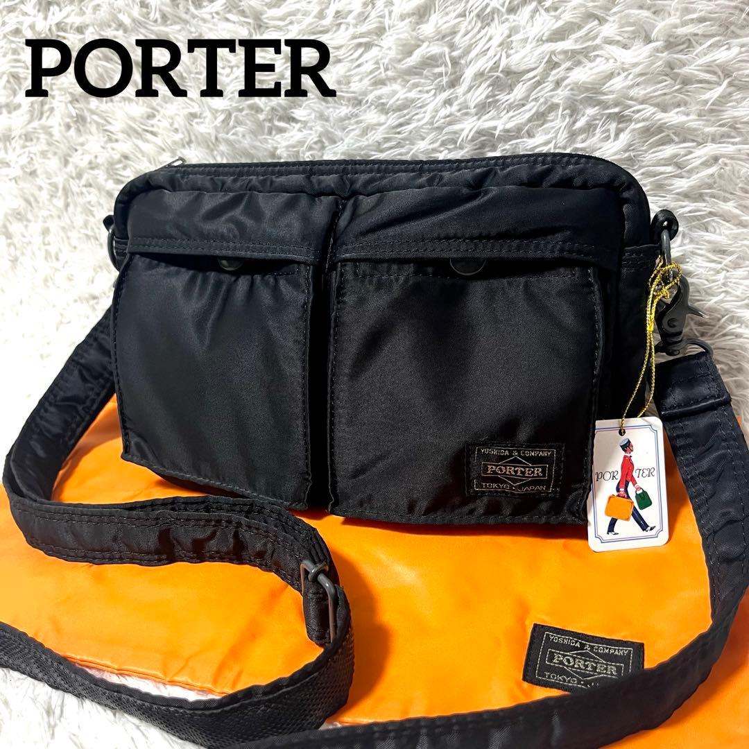 ✨極美品✨PORTER タンカー ショルダーバッグ ブラック サコッシュ