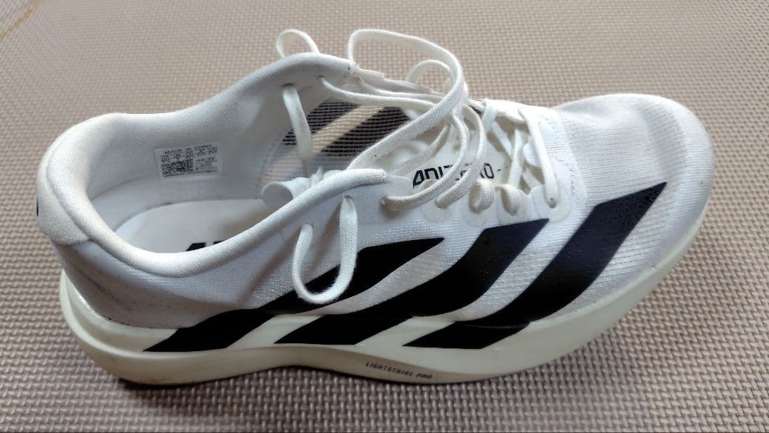 アディダスADIZERO Evo SL 25.5cm　走行距離98.4km