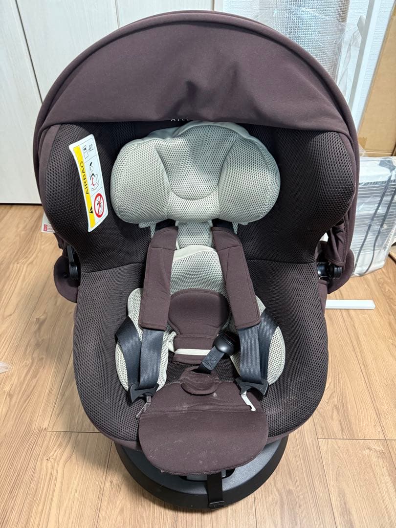 エールベベ・クルット4i プレミアムドライ　ブラウン　 BF861 ISOFIX Amazon | エールベベ 『日本製・安心トリプル保証付』回転型
