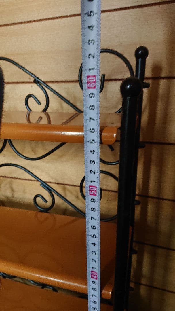 T*様 【アンティーク】昭和レトロ 3段 アイアン シェルフ スチール