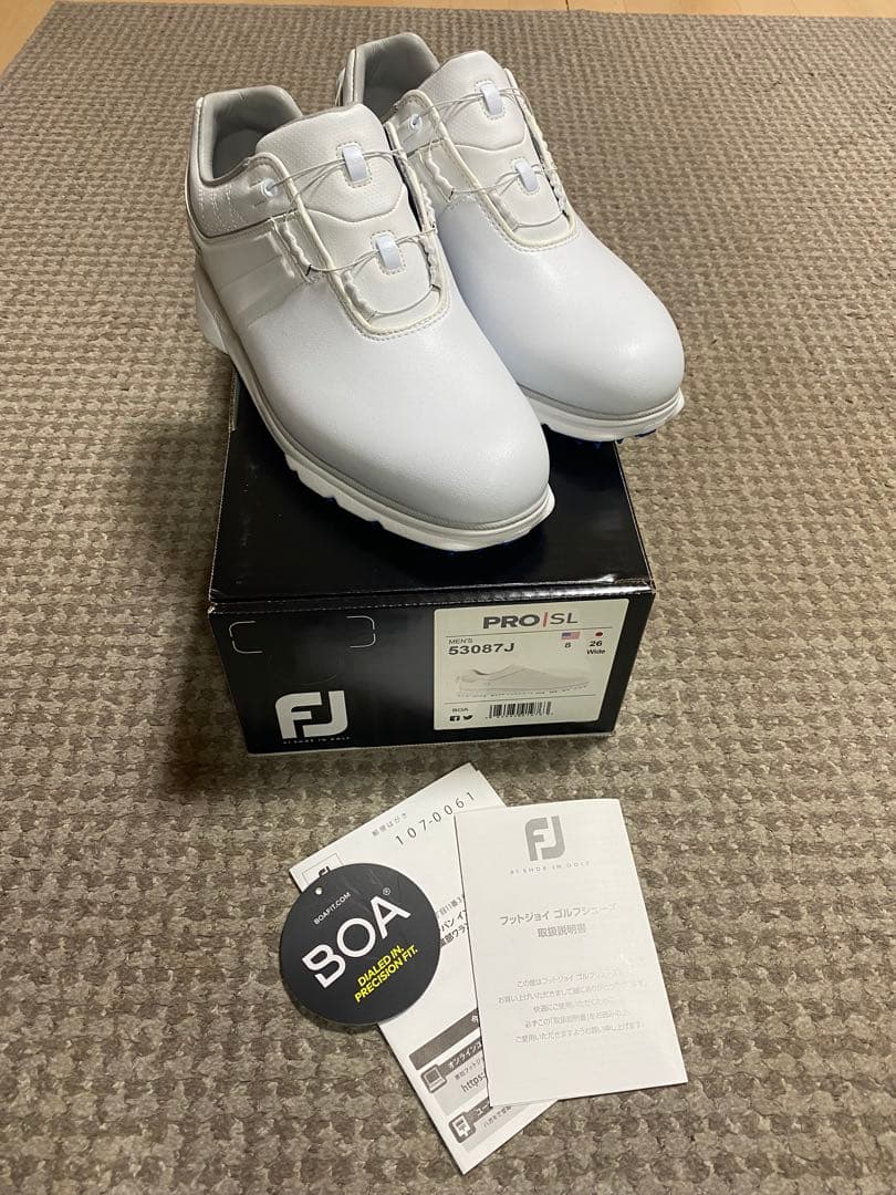 新品、未使用‼️フットジョイ PRO SL 26cm 10％軽量化しつつ、30％もグリップ力向上！6代目のフットジョイ『PRO