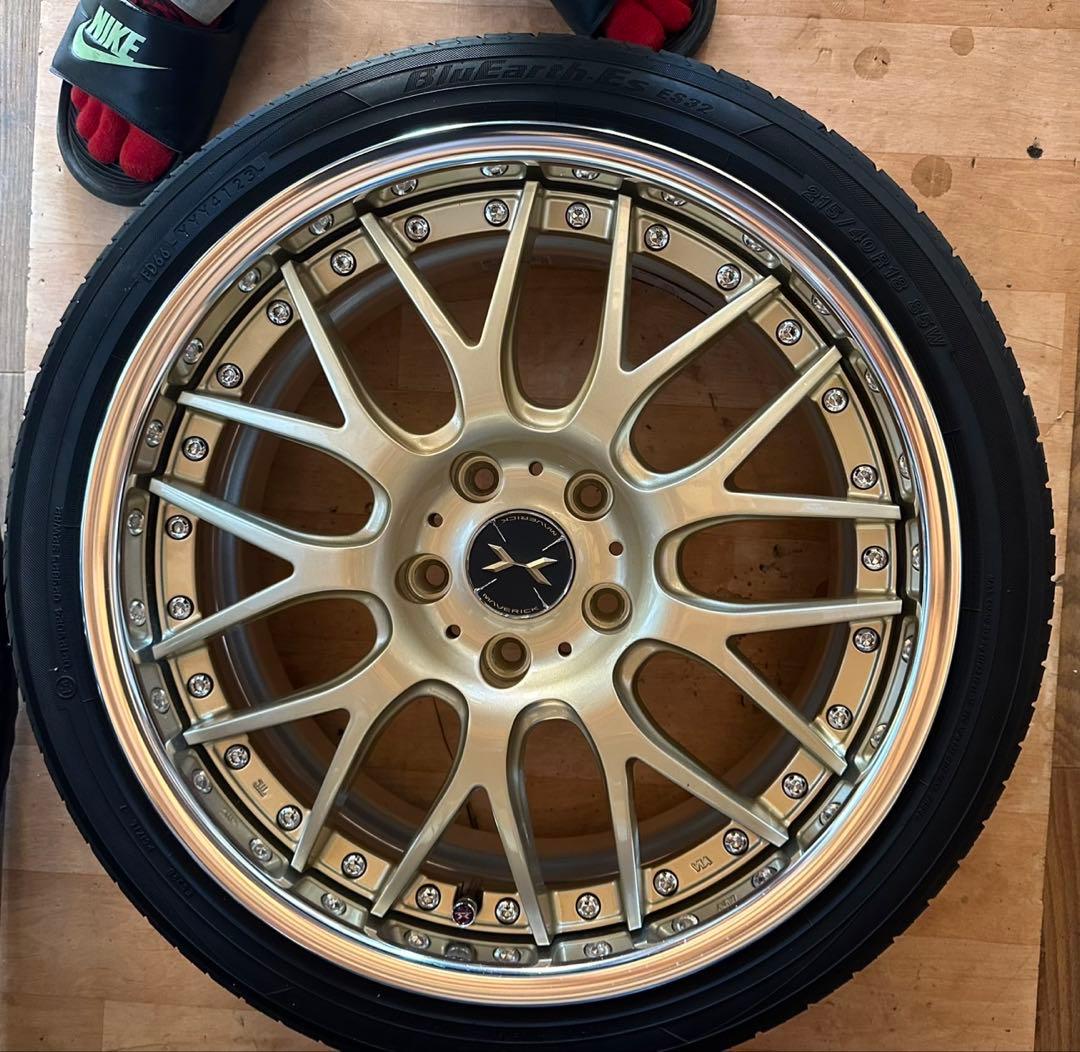 値下げ交渉可ウェッズマーヴェリック18インチホイール深リムヴォクシーノア Weds【マーベリック 709M】!!マークX ノア VOXY 19in T/Wset : Wheel